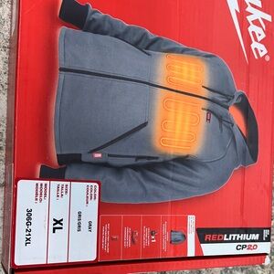 Gray Heated full zip hoodie